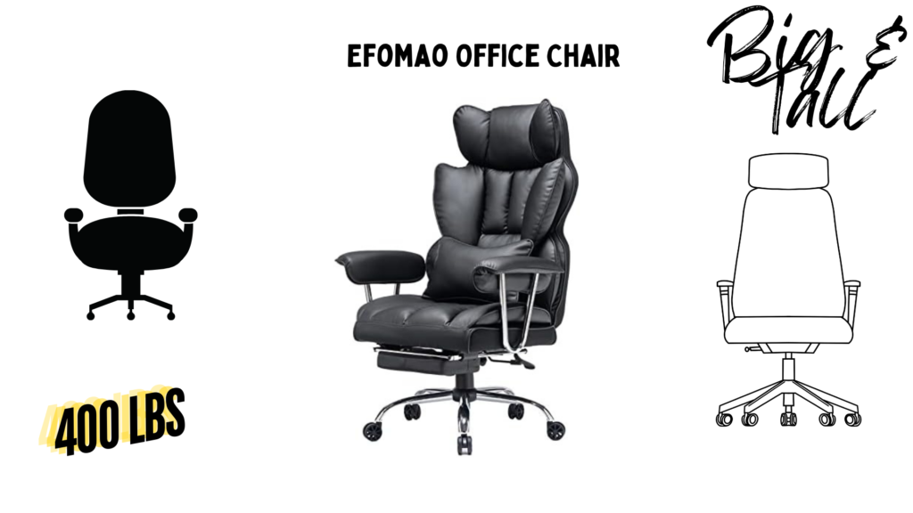 Review of Efomao Desk Office Chair 400LBS